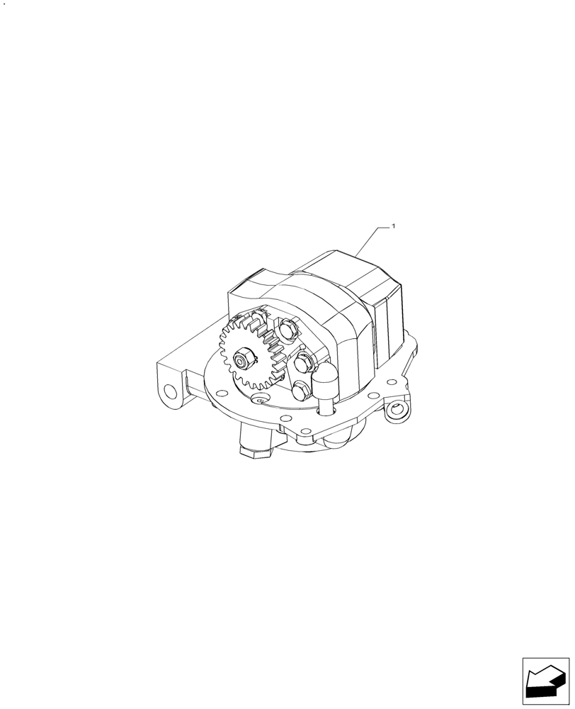 Схема запчастей Case IH FARMALL 110A - (35.104.AA) - TANDEM GEAR PUMP - MOUNTING 13/9 GPM (35) - HYDRAULIC SYSTEMS