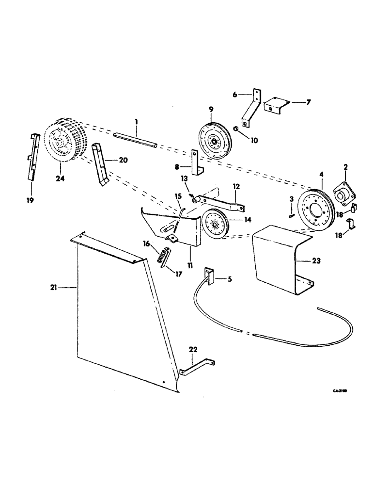 Схема запчастей Case IH 915 - (R-64) - SEPARATOR, STRAW CHOPPER DRIVE, SERIAL NO. 2350 AND ABOVE Separation