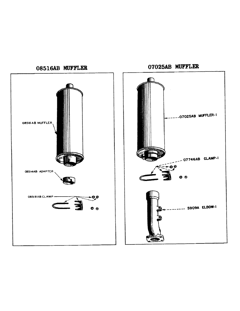 Схема запчастей Case IH SO-SERIES - (027) - SPARK ARRESTING MUFFLER, O8516AB SPARK ARRESTING MUFFLER (02) - ENGINE