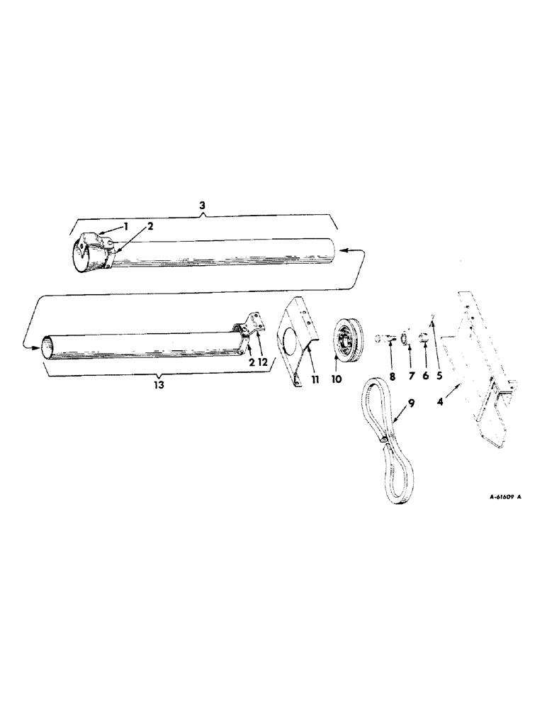Схема запчастей Case IH 1110 - (M-09) - FRONT POWER DRIVE 