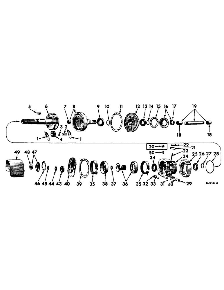 Схема запчастей Case IH 460 - (113) - REAR FRAME & DRIVING MECHANISMS, INDEPENDENT POWER TAKE-OFF, 540 RPM, PLANETARY TYPE, REAR UNIT Rear Frame & Driving Mechanisms