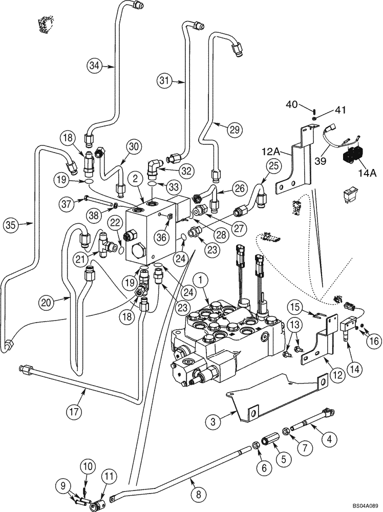 Схема запчастей Case IH 70XT - (08-04) - HYDRAULICS - SELF-LEVELING, DUAL (70XT) (08) - HYDRAULICS