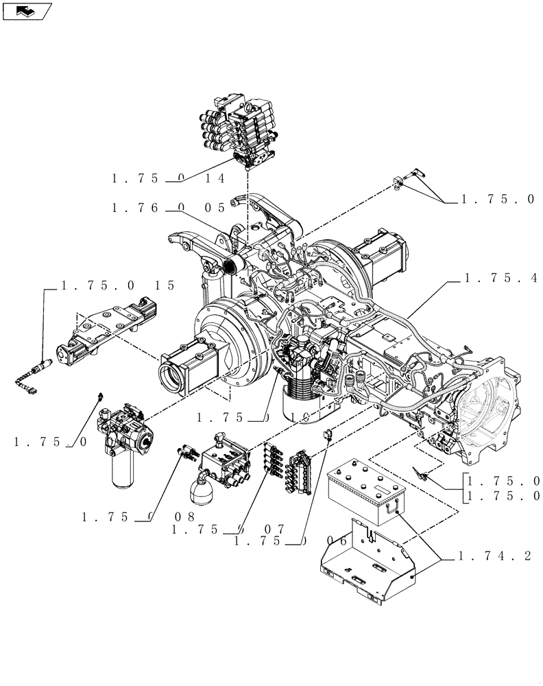 Схема запчастей Case IH PUMA 155 - (SEC. 06[02]) - ELECTRICAL SYSTEM (00) - GENERAL