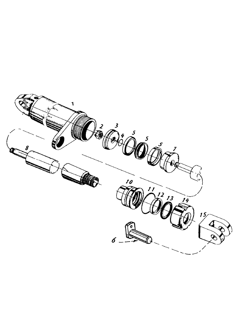 Схема запчастей Case IH 7700 - (B01-45) - HYDRAULICS, CYLINDER, ELEVATOR LIFT Hydraulic Components & Circuits