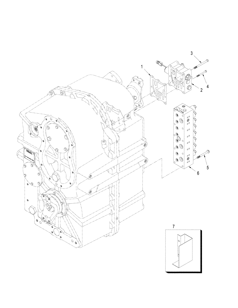 Схема запчастей Case IH STEIGER 330 - (06-42) - POWER SHIFT TRANSMISSION - VALVE AND PUMP MOUNTING (06) - POWER TRAIN