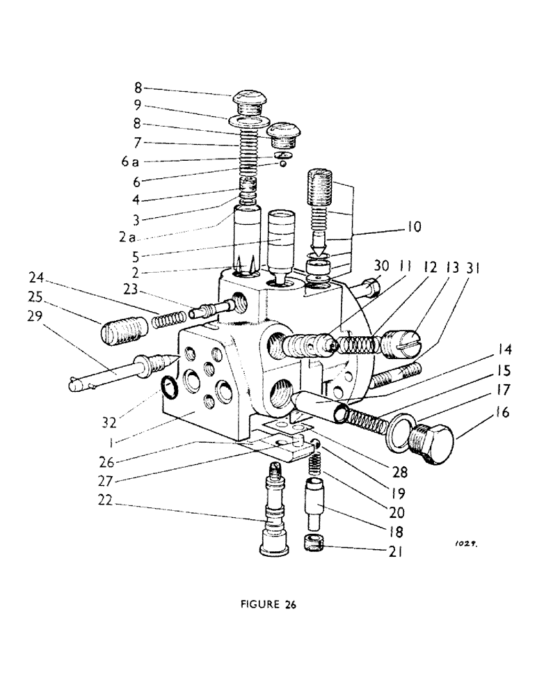 Схема запчастей Case IH 770A - (044) - CONTROL VALVE (07) - HYDRAULIC SYSTEM