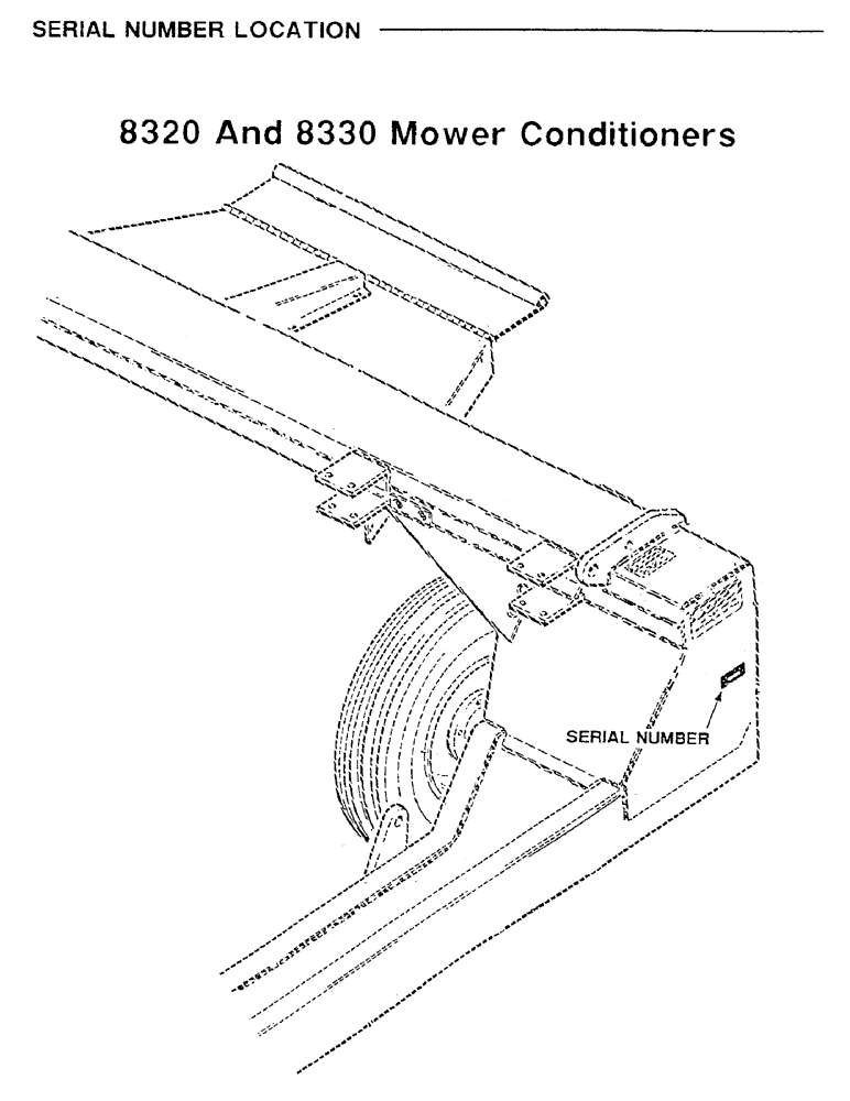 Схема запчастей Case IH 8320 - (1-2) - SERIAL NUMBER LOCATION (00) - PICTORIAL INDEX