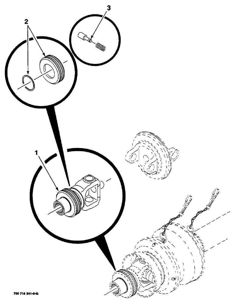 Схема запчастей Case IH 8460 - (9-14) - YOKE KIT, BONDIOLI, 1000 RPM Decals & Attachments
