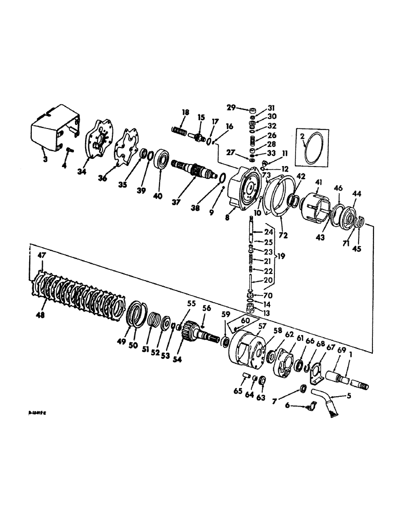 Схема запчастей Case IH 2656 - (B-29) - POWER TRAIN, INDEPENDENT POWER TAKE-OFF (03) - POWER TRAIN