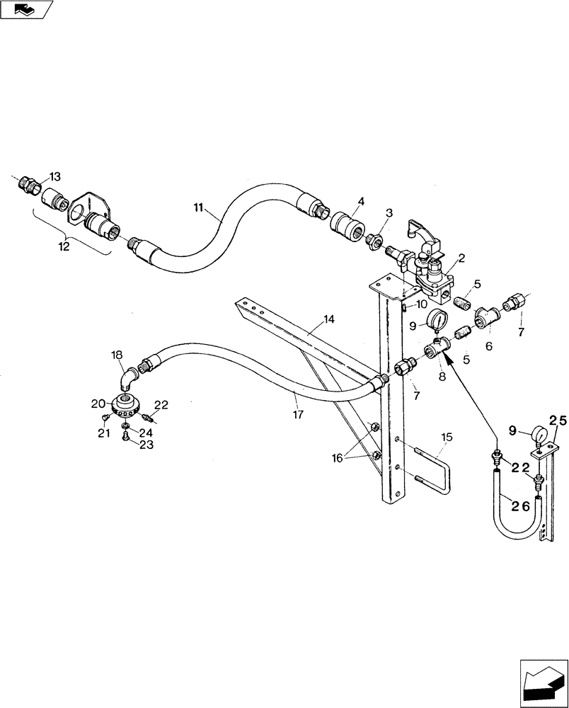 Схема запчастей Case IH 3200 - (75.200.11) - SINGLE CONTINENTAL BUNDLE WITH. (2) MANIFOLD (75) - SOIL PREPARATION