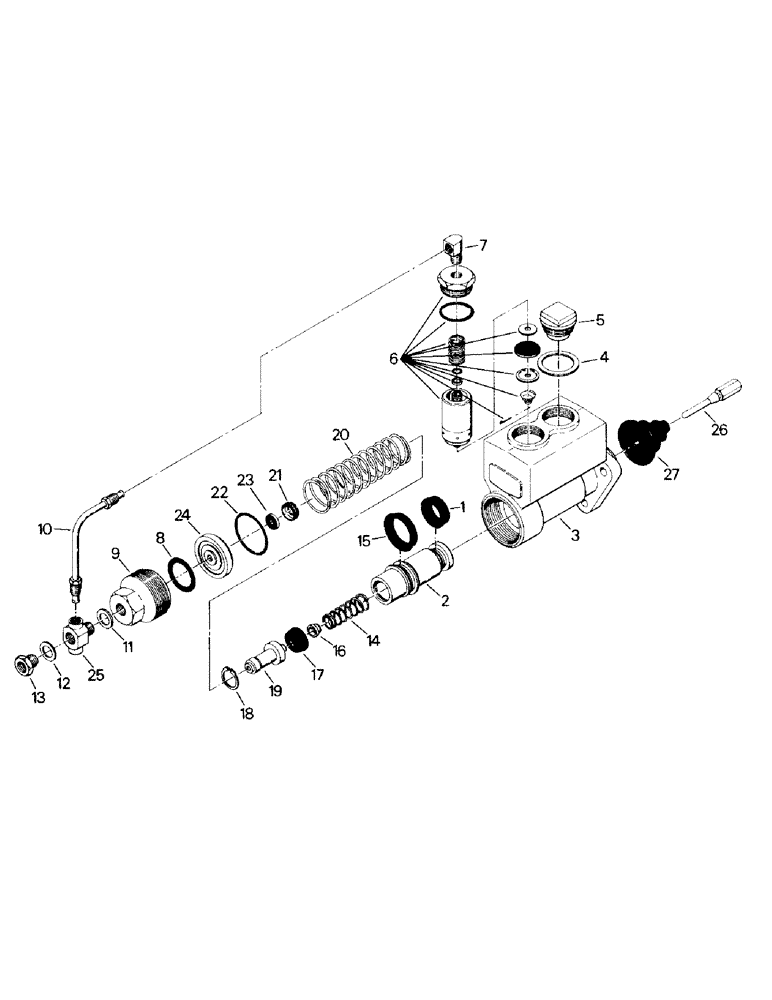 Схема запчастей Case IH KS-325 - (05-03) - BRAKE MASTER CYLINDER ASSEMBLY (5.1) - BRAKES