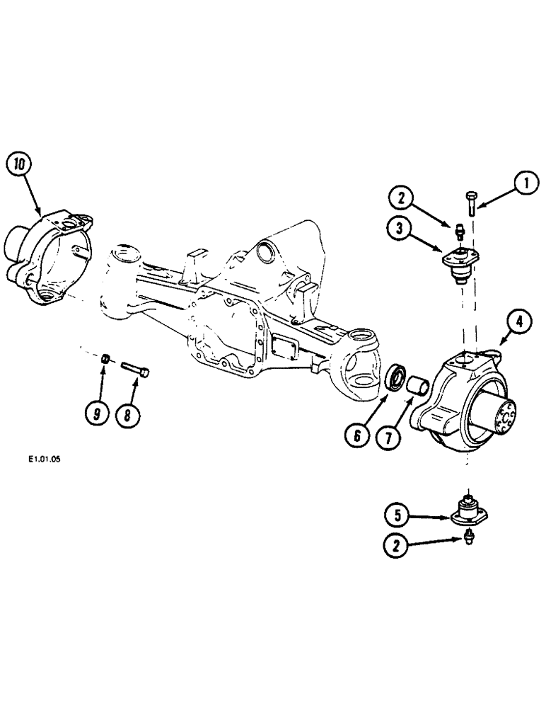 Схема запчастей Case IH 2130 - (6-090[A]) - STEERING KNUCKLE - MFD, 2130 - (P.I.N. : CGC9321-) (06) - POWER TRAIN
