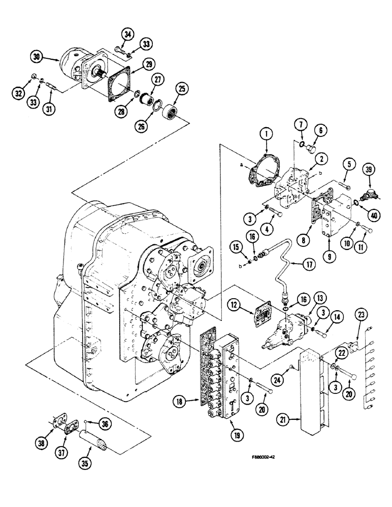 Схема запчастей Case IH 9150 - (6-004) - TRANSMISSION (06) - POWER TRAIN