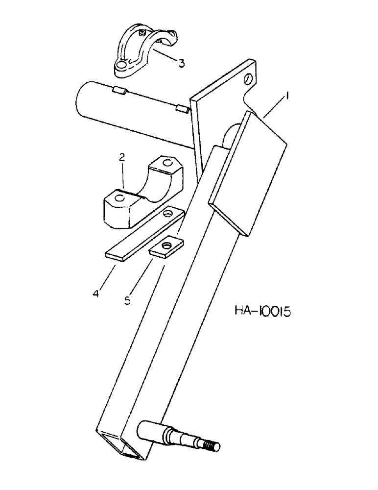 Схема запчастей Case IH 55 - (E-06) - CENTER AXLE, MACHINE BUILT JUNE, 1976 AND SINCE AND WITH IDENTIFICATION PLATE C1131 
