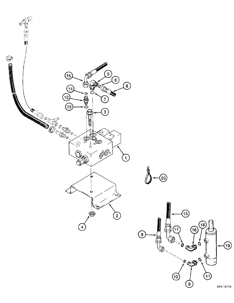 Схема запчастей Case IH 2188 - (8-50) - FEEDER CLUTCH SYSTEM (07) - HYDRAULICS