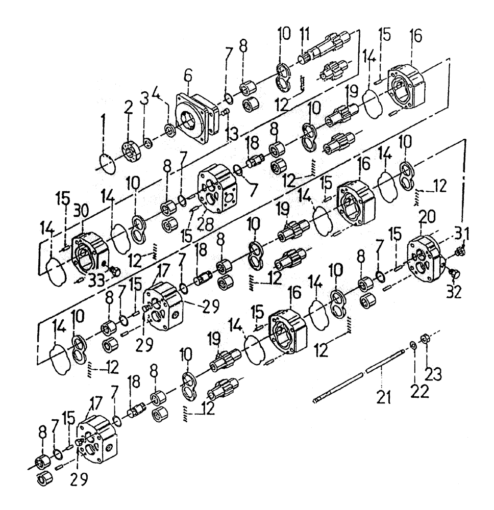 Схема запчастей Case IH 7700 - (B02-65) - HYDRAULIC MOTOR * M51B Hydraulic Components & Circuits