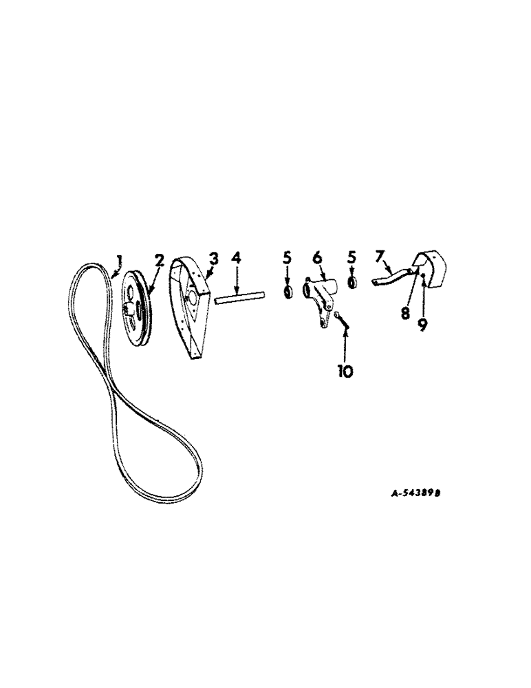 Схема запчастей Case IH 120 - (D-04[A]) - DRIVE SHAFT HOUSING PULLEY, V-BELT AND SHIELDS 