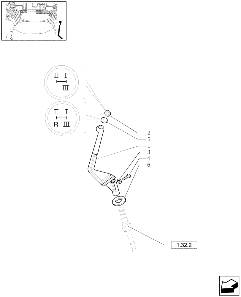Схема запчастей Case IH JX1080U - (1.97.2[01]) - CENTRAL REDUCTION GEAR CONTROLS (10) - OPERATORS PLATFORM/CAB