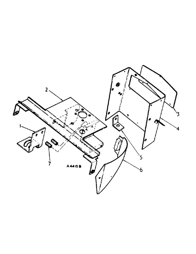 Схема запчастей Case IH 2300 - (4-04) - CHASSIS, HOOD AND INSTRUMENT PANEL SUPPORTS (12) - CHASSIS