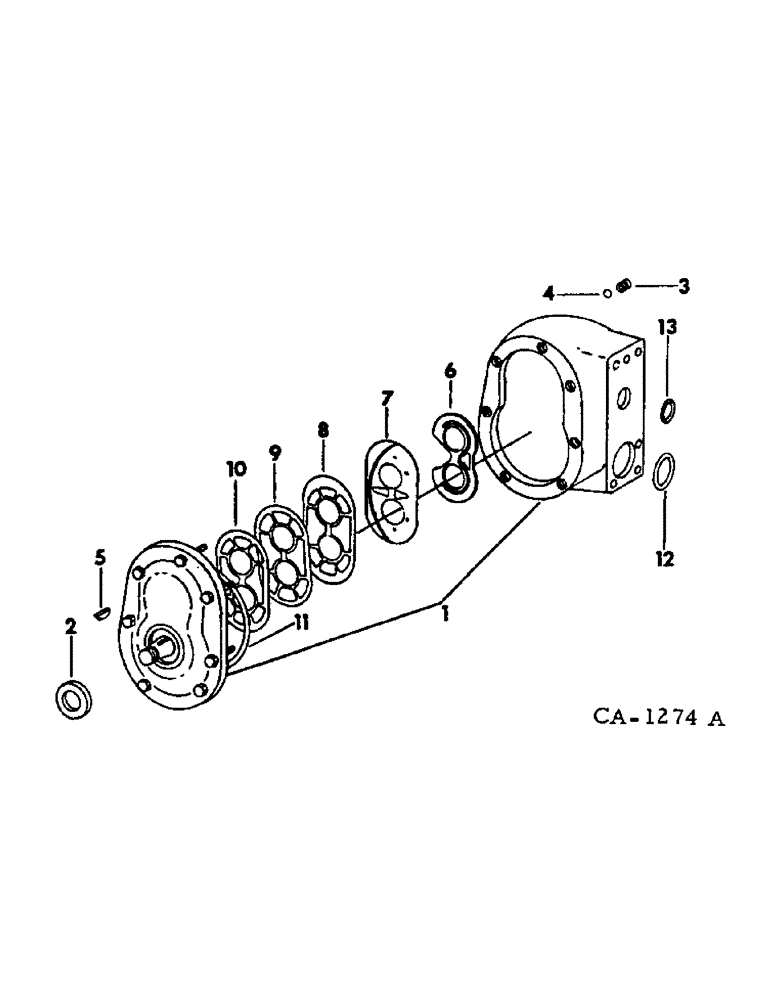 Схема запчастей Case IH 574 - (10-23) - HYDRAULICS, HYDRAULIC GEAR PUMP, CESSNA (07) - HYDRAULICS