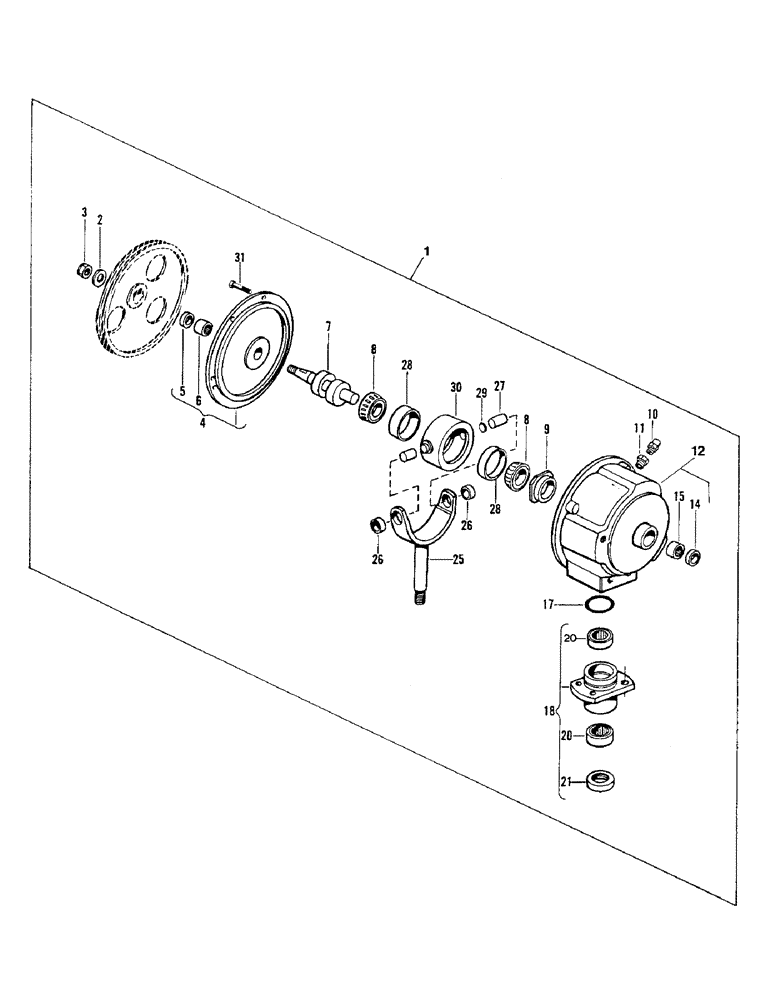 Схема запчастей Case IH 6000 - (9-26) - WOBBLE BOX (09) - CHASSIS/ATTACHMENTS
