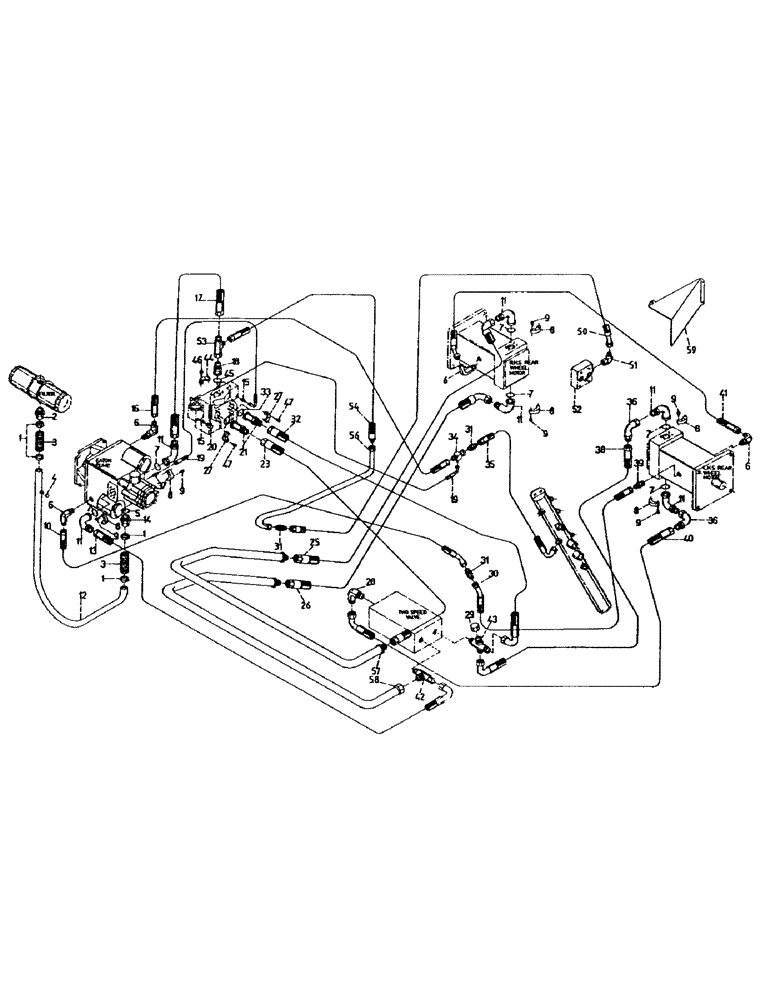 Схема запчастей Case IH 7000 - (B05-87) - HYDRAULICS, CIRCUIT, TRANSMISSION 7000 W/ TWO SPEED CONTROL & POSITIVE DRIVE Hydraulic Components & Circuits