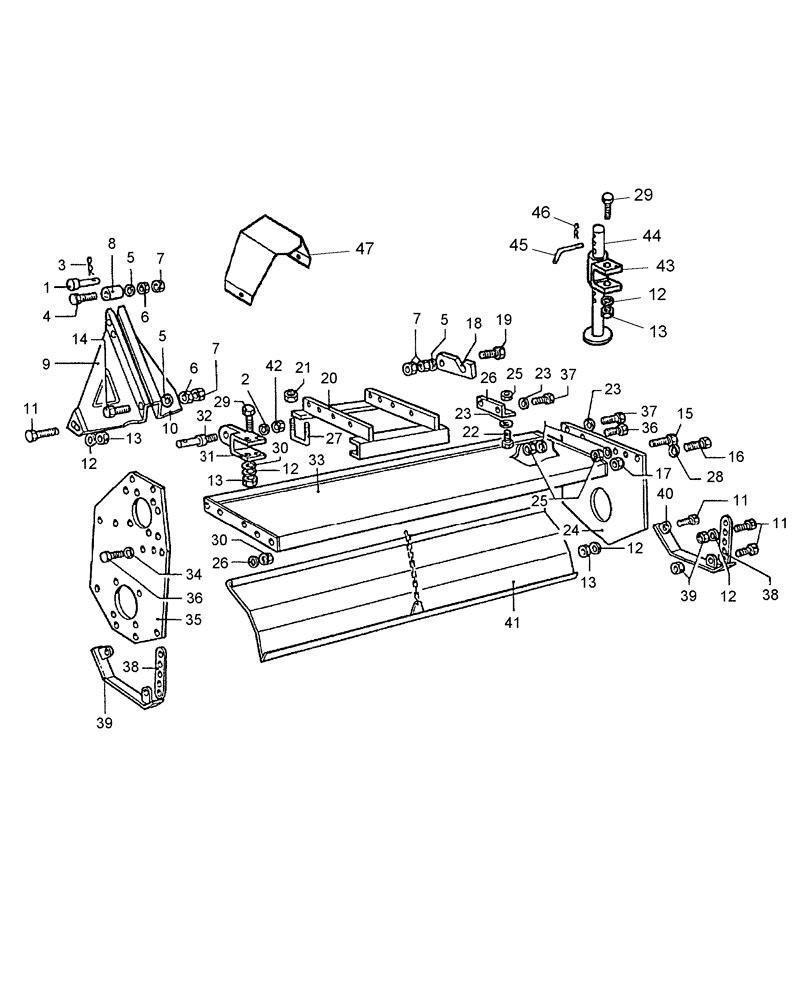 Схема запчастей Case IH TLX140 - (001) - FRAME 
