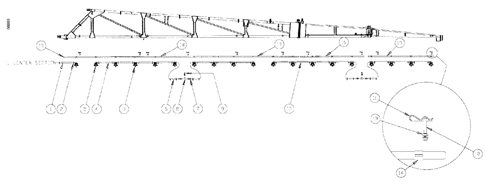 Схема запчастей Case IH SPX3185 - (09-031) - LIQUID PLUMBING - 75 5-BOOM SHUTOFF 20" NOZZLE SPACING Liquid Plumbing
