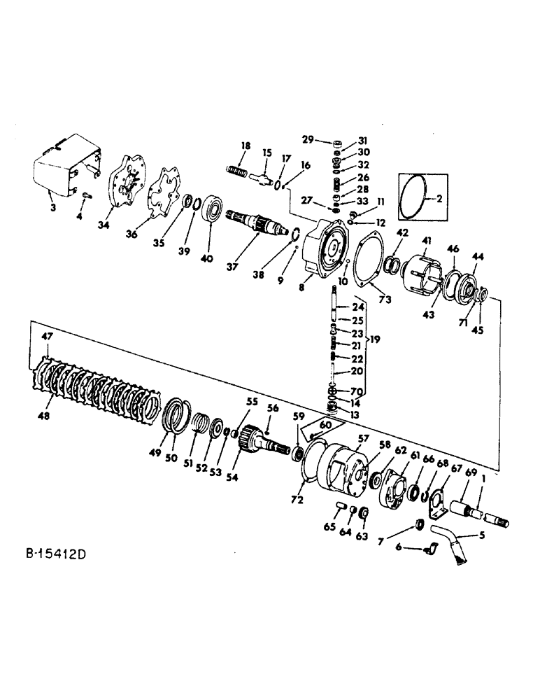Схема запчастей Case IH 666 - (07-36) - DRIVE TRAIN, INDEPENDENT POWER TAKE-OFF (04) - Drive Train
