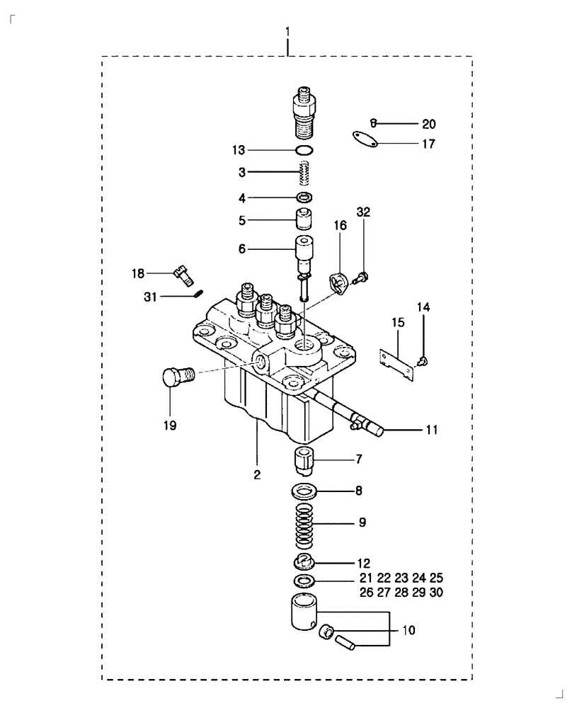 Схема запчастей Case IH FARMALL 30B - (10.242.01) - FUEL SYSTEM - FUEL INJECTION PUMP (10) - ENGINE