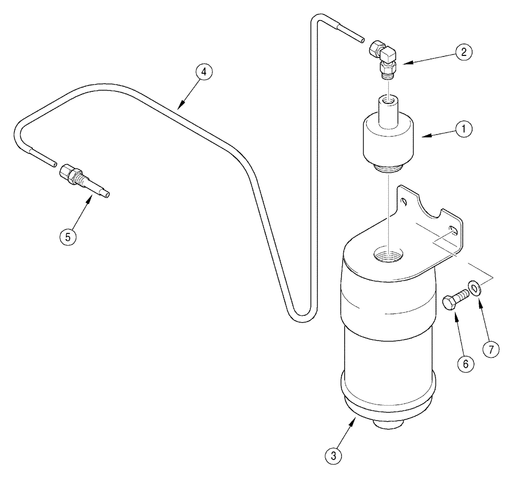 Схема запчастей Case IH 5120 - (2-14) - ETHER START SYSTEM (02) - ENGINE