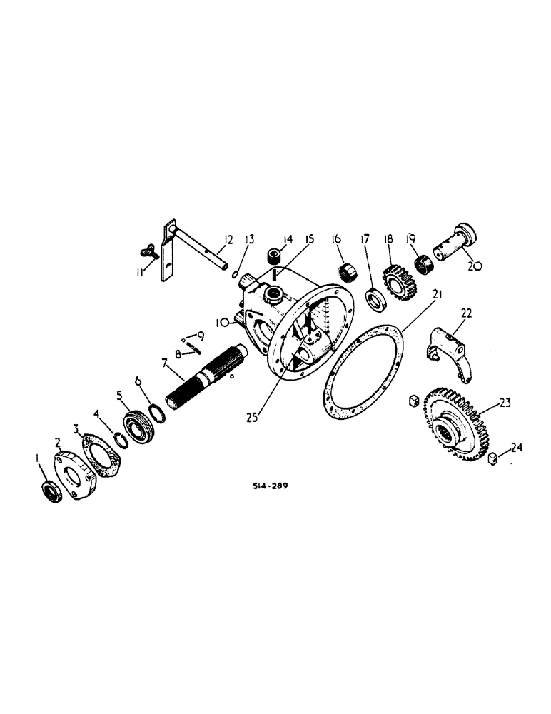 Схема запчастей Case IH 485 - (00E05) - SIDE DRIVE POWER TAKE OFF (04) - Drive Train