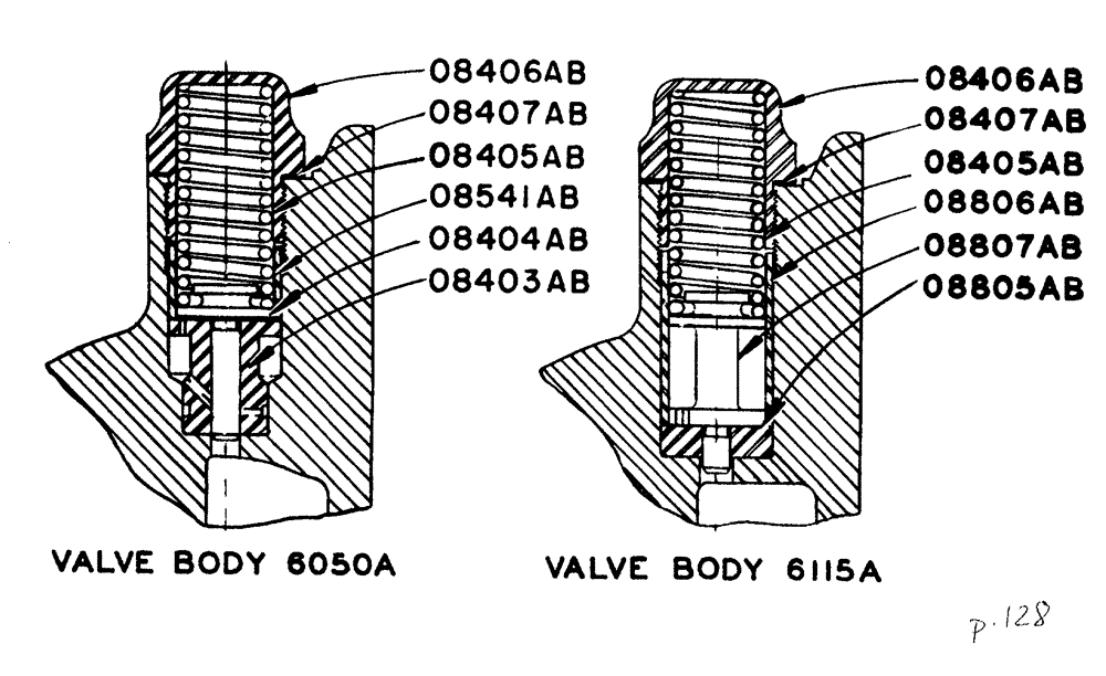Схема запчастей Case IH LA-SERIES - (090) - HYDRAULIC RELIEF VALVE (08) - HYDRAULICS