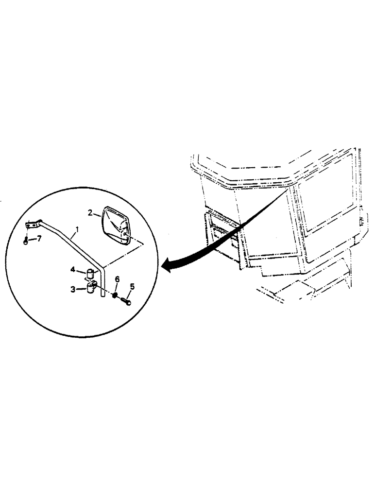 Схема запчастей Case IH 9170 - (01-05) - MIRROR AND MOUNTING (10) - CAB
