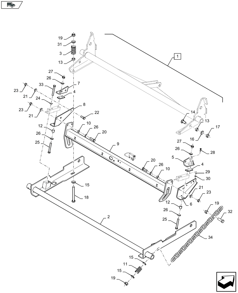 Схема запчастей Case IH LB434S - (88.070.006[02]) - DIA KIT: BALE WEIGHING SYSTEM (88) - ACCESSORIES