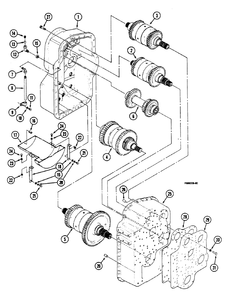 Схема запчастей Case IH 9150 - (6-012) - TRANSMISSION (06) - POWER TRAIN