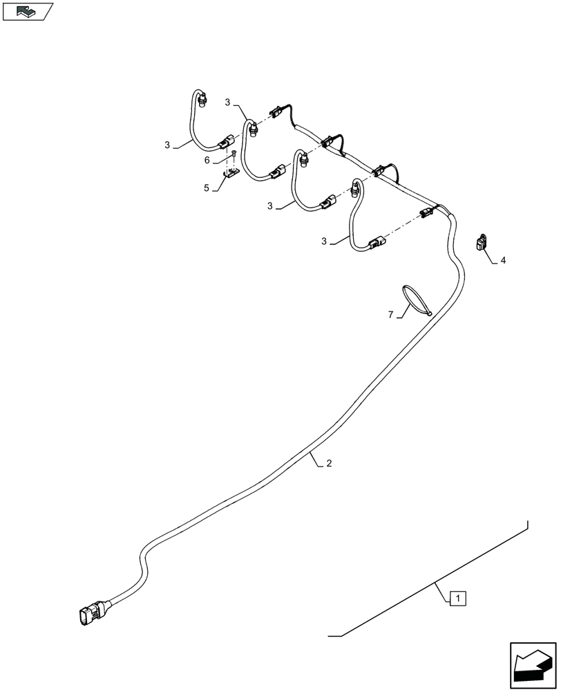 Схема запчастей Case IH LB434R - (88.055.004[01]) - DIA KIT: MISTIE ELECTRONIC SENSOR KIT - C150 (88) - ACCESSORIES