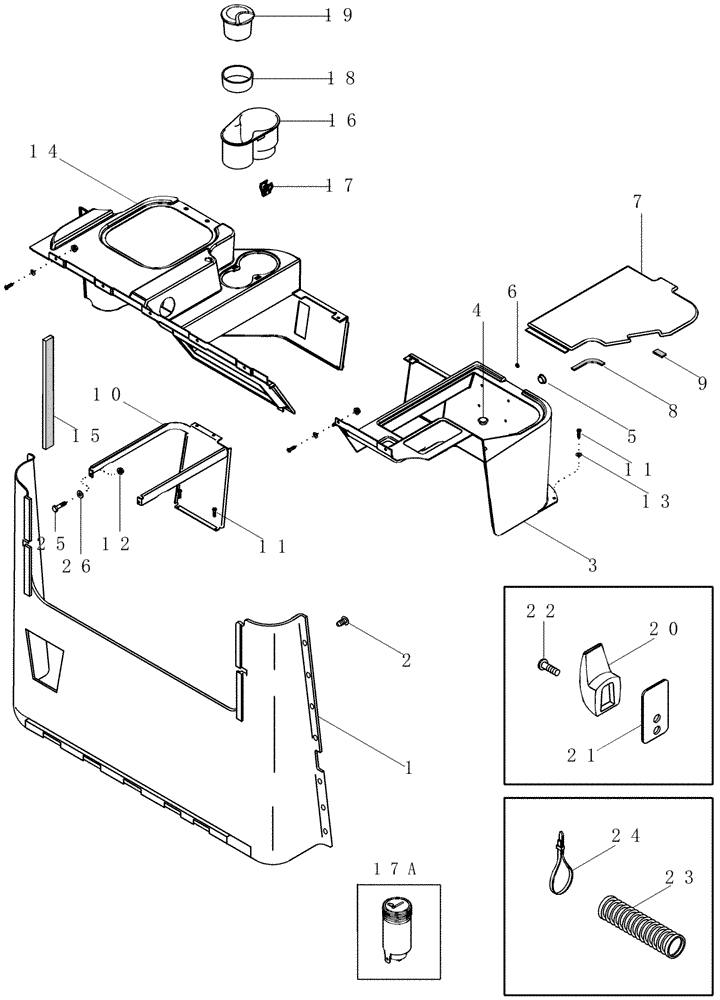 Схема запчастей Case IH CPX420 - (09E-07) - CAB - INTERIOR (10) - CAB & AIR CONDITIONING