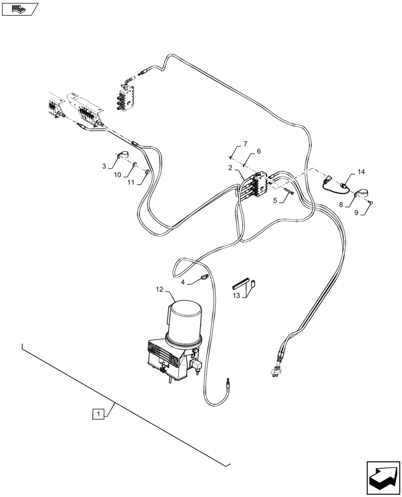 Схема запчастей Case IH LB324R - (88.071.002[01]) - DIA KIT: AUTOMATIC GREASING PUMP - LINCOLN (88) - ACCESSORIES