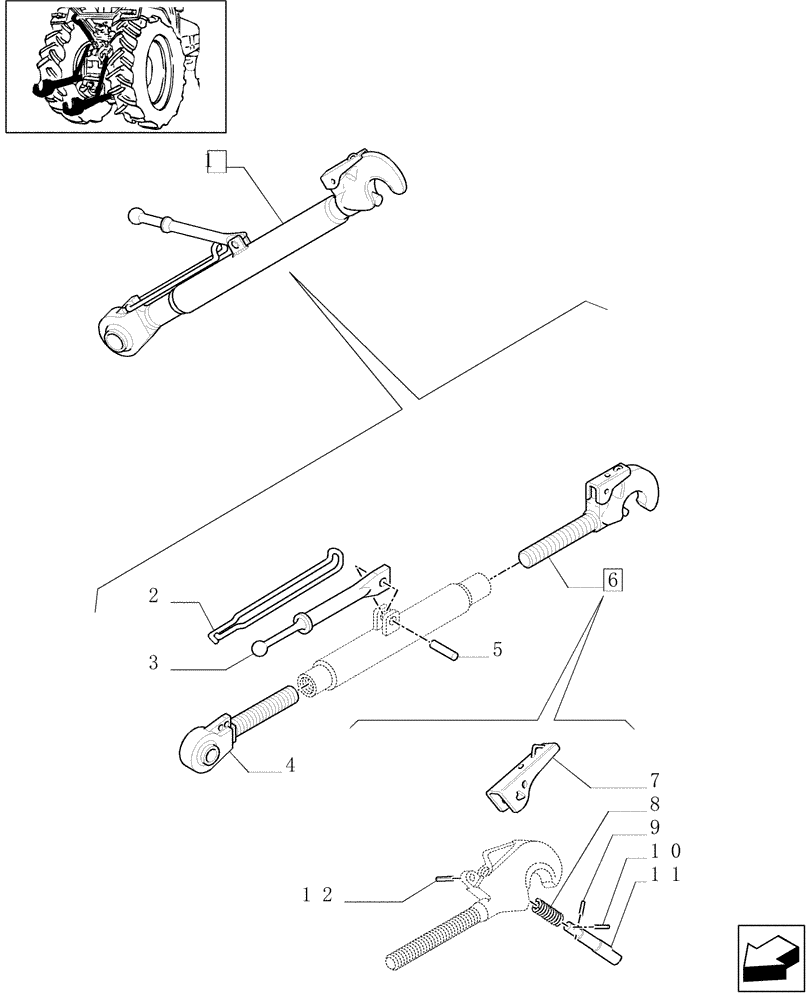 Схема запчастей Case IH JX1095C - (1.89.6/02A) - IMPLEMENT CARRIER - PARTS (09) - IMPLEMENT LIFT