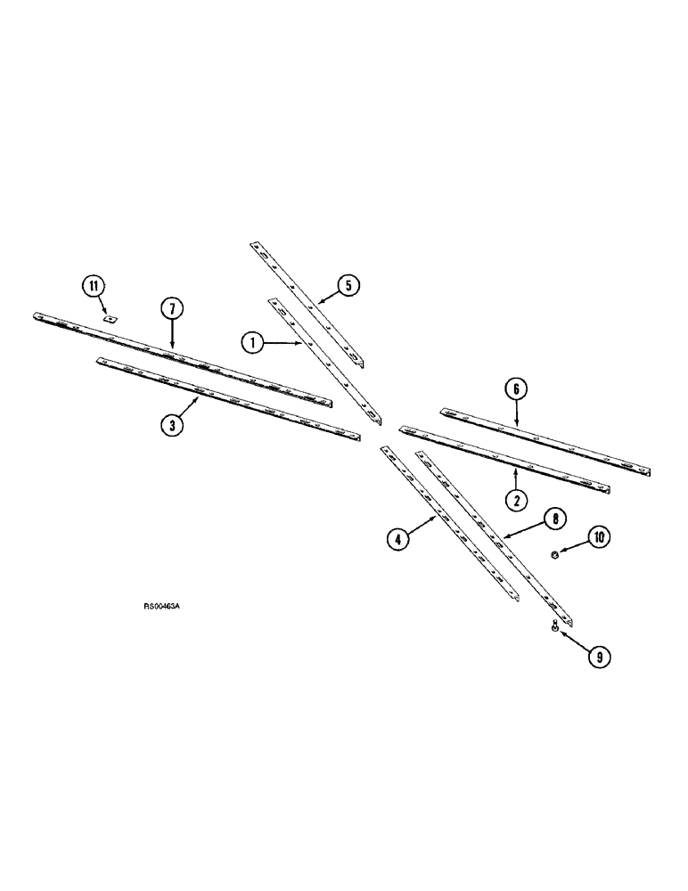 Схема запчастей Case IH 3800 - (9-26) - SCRAPER SUPPORTS, FOLDING HARROW, 9 INCH SPACING (09) - CHASSIS/ATTACHMENTS