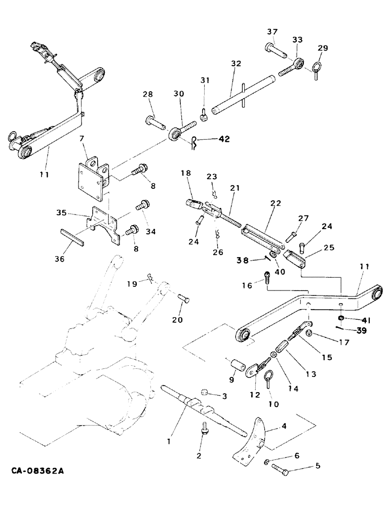 Схема запчастей Case IH 234 - (09-03) - FRAME, THREE POINT HITCH, 234 (12) - FRAME