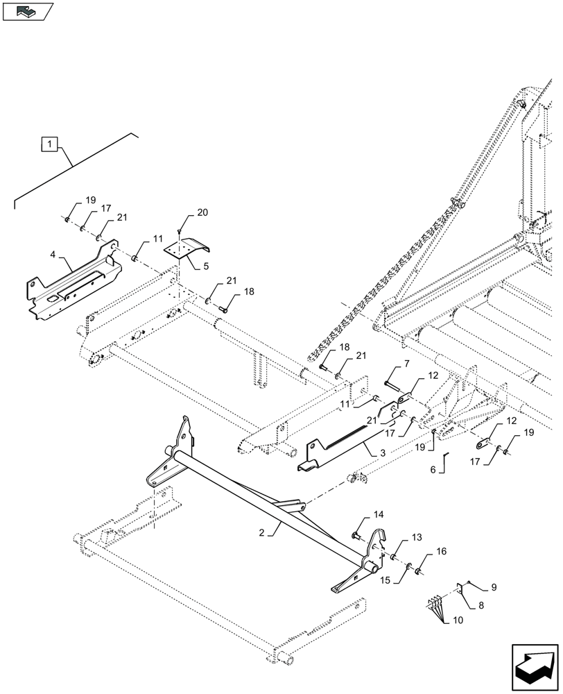 Схема запчастей Case IH LB324R - (88.070.005[01]) - DIA KIT: BALE WEIGHING SYSTEM - C166 (88) - ACCESSORIES