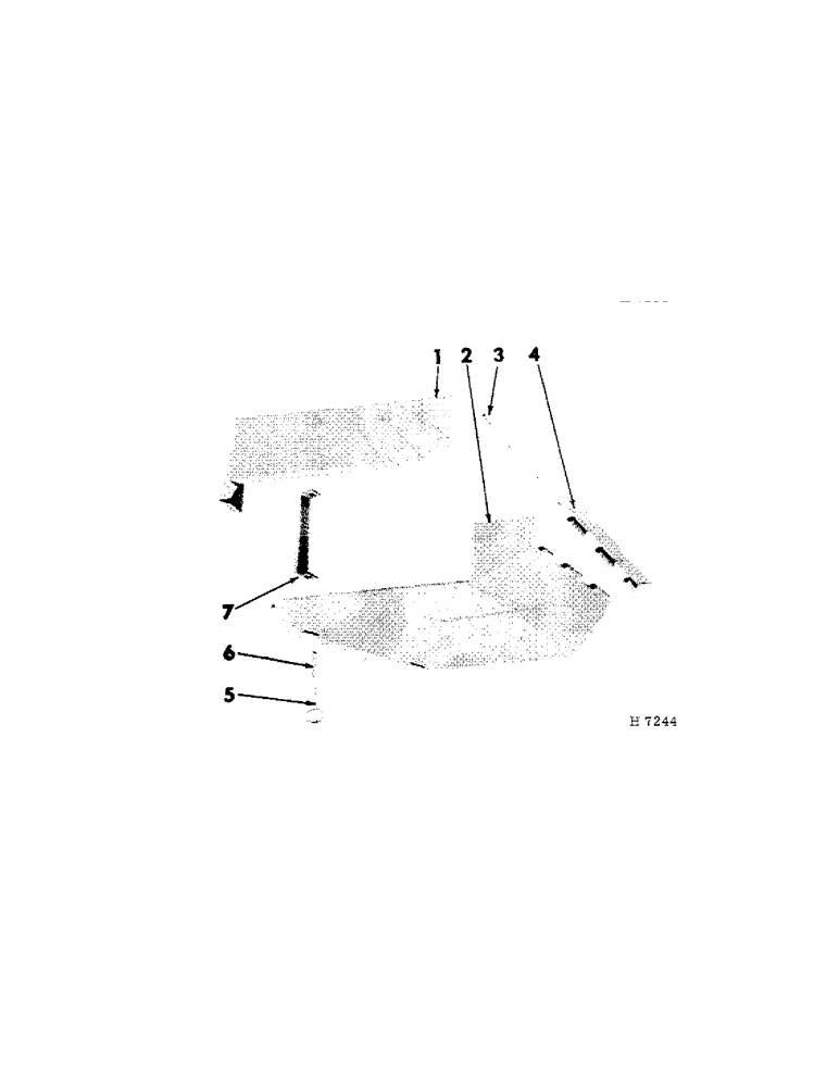 Схема запчастей Case IH 103 - (F-08[A]) - REAR SIDE SHIELD 