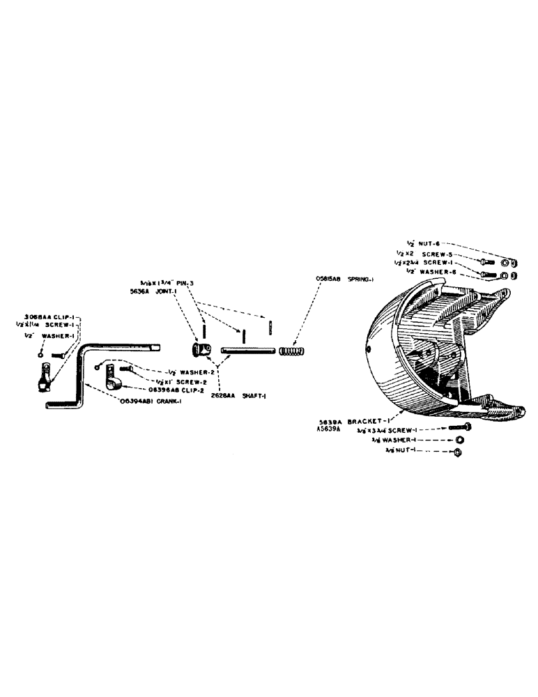 Схема запчастей Case IH SO-SERIES - (042) - STARTING CRANK AND RADIATOR BRACKET, FOR S, SC4, SO TRACTORS (02) - ENGINE
