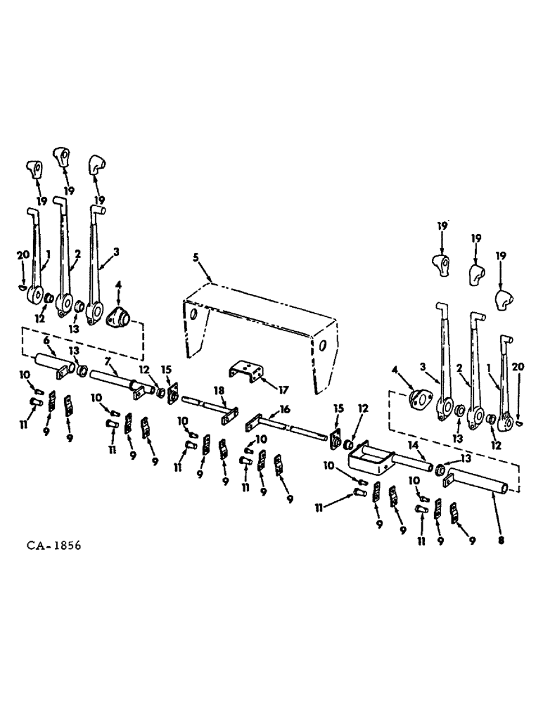 Схема запчастей Case IH 2500 - (10-51) - HYDRAULICS, BACKHOE HYDRAULIC CONTROLS (07) - HYDRAULICS