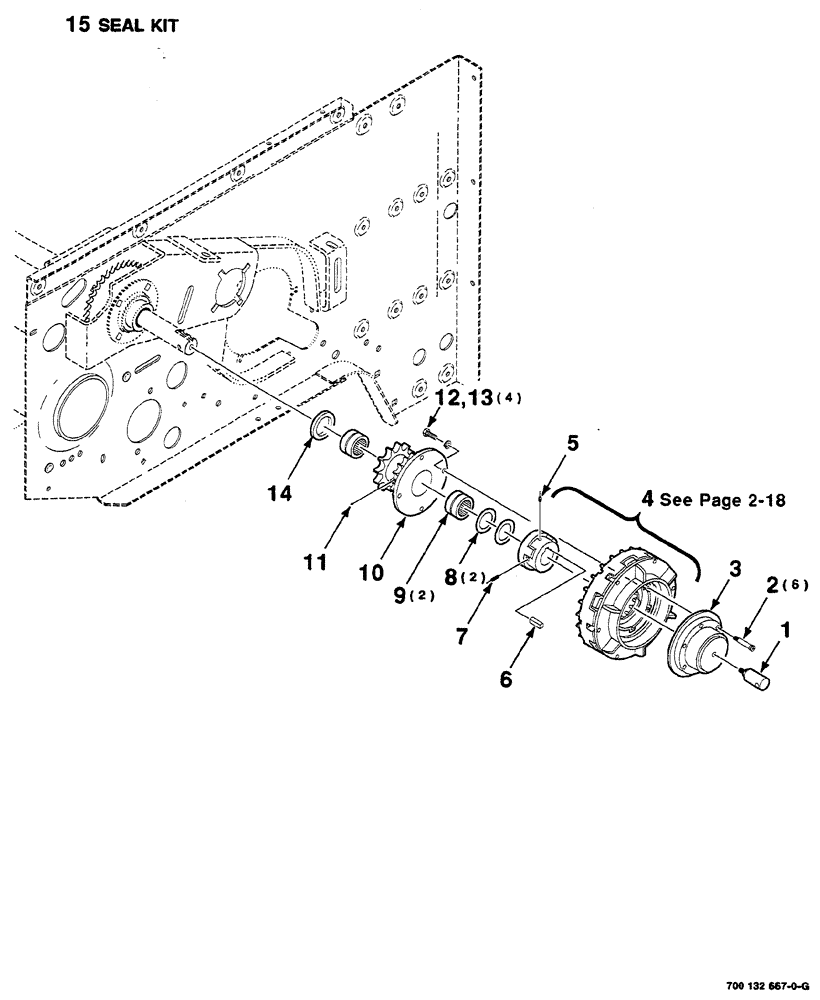 Схема запчастей Case IH RS561A - (2-016) - CLUTCH MOUNTING ASSEMBLY Driveline