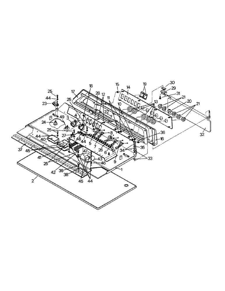 Схема запчастей Case IH STEIGER - (01-12) - OVERHEAD DOOR (10) - CAB