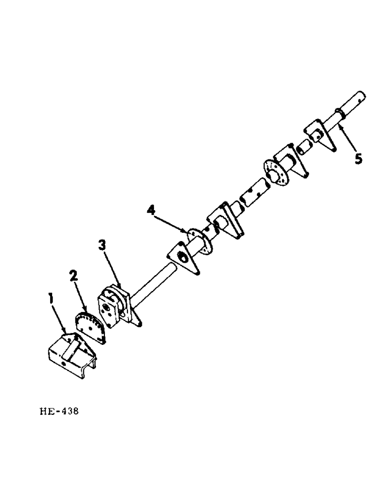 Схема запчастей Case IH 275 - (Q-44) - PLATFORMS, PICK-UP REEL CENTER SHAFT Platforms