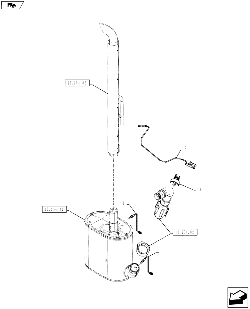 Схема запчастей Case IH PUMA 130 - (55.988.01) - SCR EXHAUST SYSTEM (DEF/ADBLUE) SENSOR & DOSING MODULE (55) - ELECTRICAL SYSTEMS